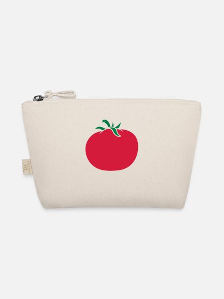 Tomate Design - Bio-Täschchen - Natur - Vorne