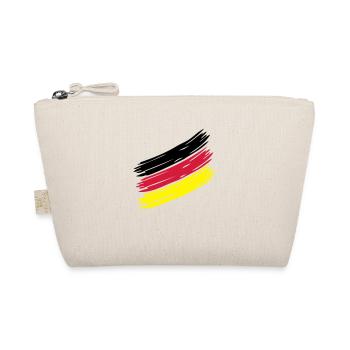 Nation Stripes - Design ur own! German Sample - Organic Pouch - nature - Front