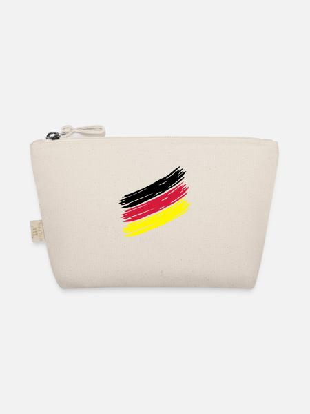 NATION Stripes - CHOOSE UR OWN COUNTRY COLORS! - Bio-Täschchen - Natur - Vorne