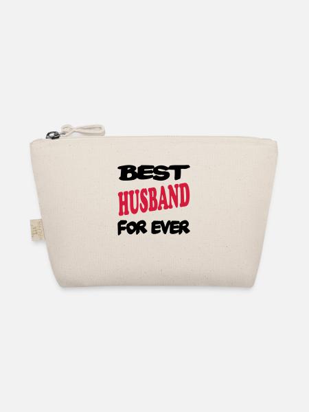 Best husband for ever 222 - Organic Pouch - nature - Front