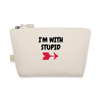 I'm with stupid - Humor - Funny - Joke - Friend - Organic Pouch - nature - Front