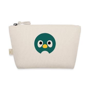 Cartoon Penguin Face - Organic Pouch - nature - Front