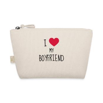 Love Girlfriend Boyfriend Liebe Amour Wedding - Organic Pouch - nature - Front