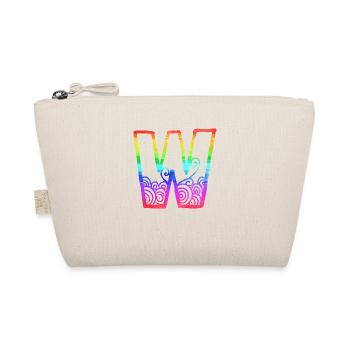 regenbogen w - Bio-Täschchen - Natur - Vorne