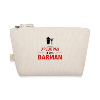 j'peux pas je suis barman - Organic Pouch - nature - Front