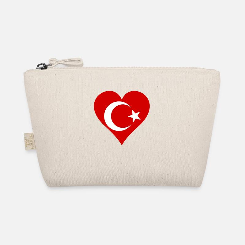 Drapeau turc comme coeur Trousse biologique
