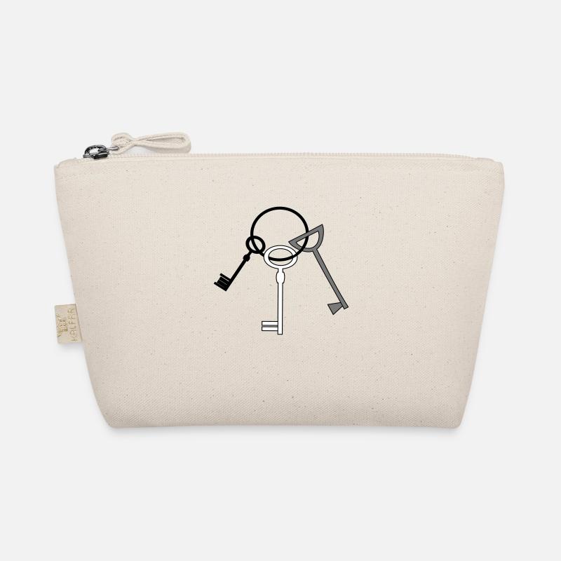Keychain 3 key vector Organic Pouch