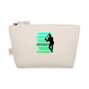 field hockey field field hockey sport mint field hockey player forward - Organic Pouch - nature - Front