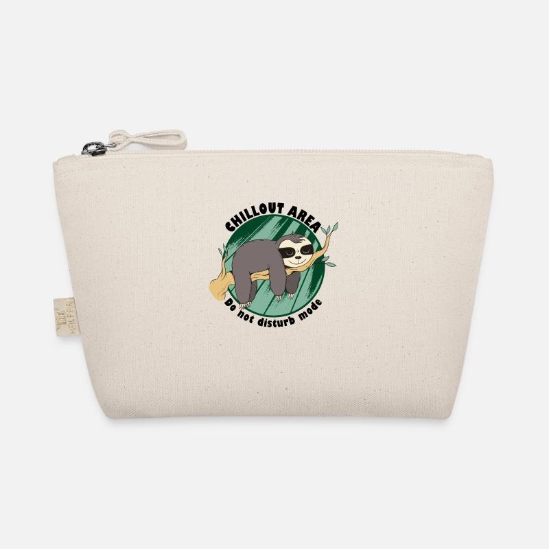Sloth Chilling Do Not Disturb Sleeping Resting - Organic Pouch - nature