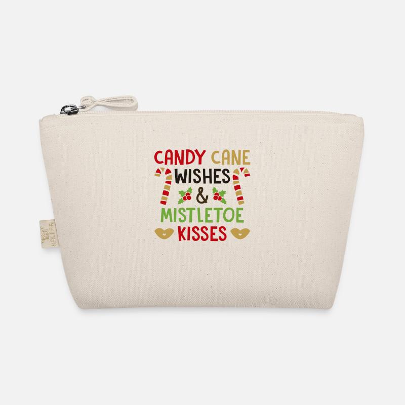 Candy Cane souhaite et bisous de gui Trousse biologique