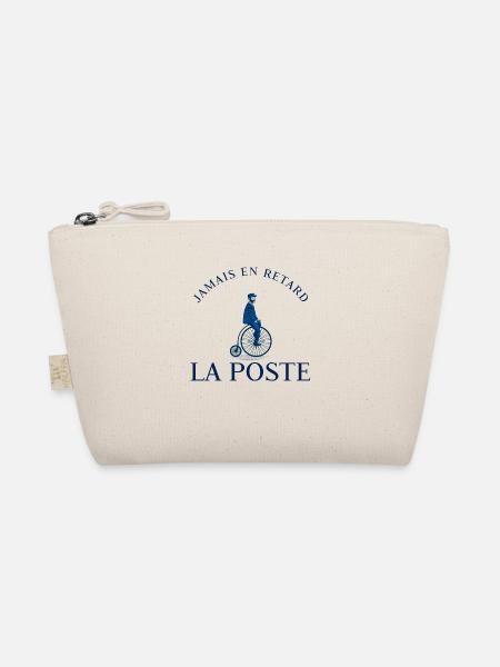 LA POSTE - vélo vintage - Jamais en retard - Trousse biologique - nature