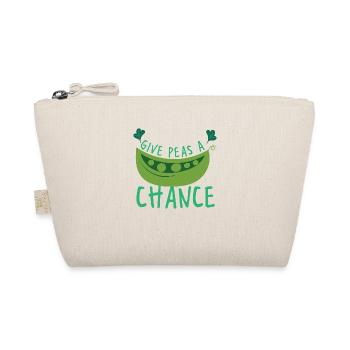 Give Peas A Chance Funny Health Food - Bio-Täschchen - Natur - Vorne