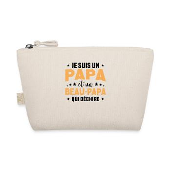 Fête Des Pères Papa Et Beau Père Qui Déchire - Trousse biologique - nature - Devant