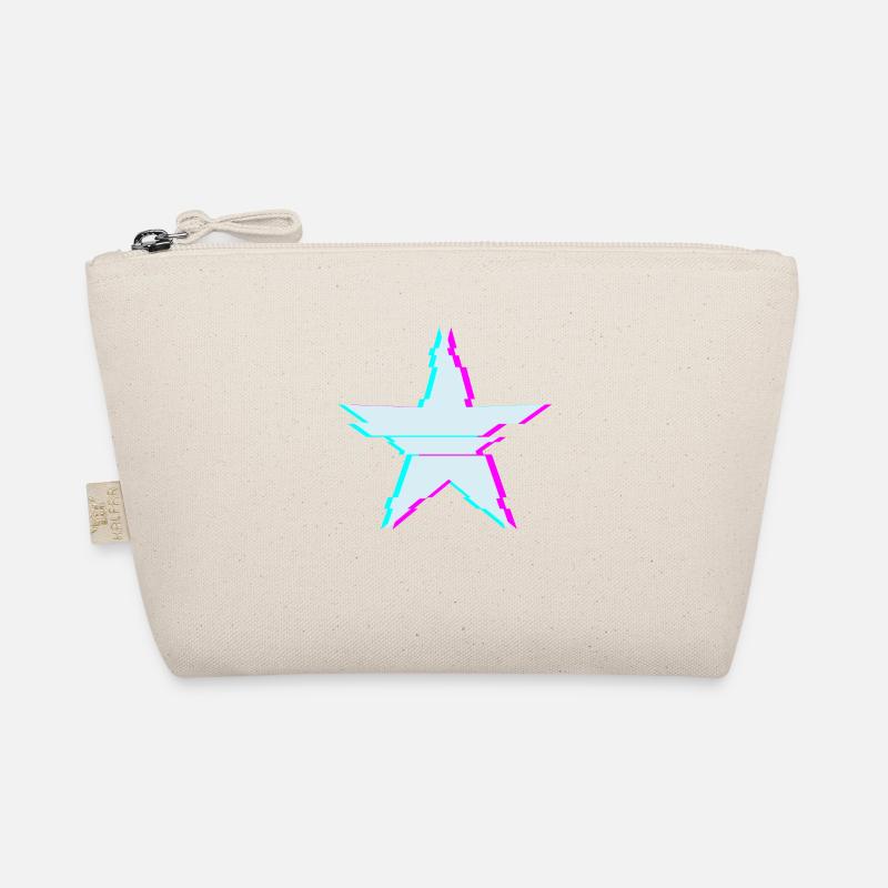 Star with glitch effect Organic Pouch