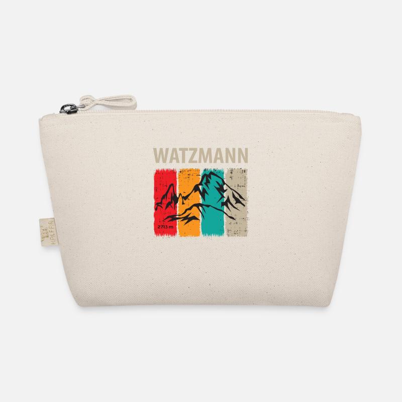 Mount Watzmann with colorful background Organic Pouch