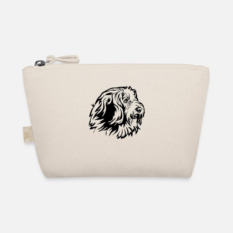 Bearded Collie Head Organic Pouch