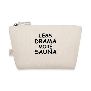 Sauna Spruch Geschenk Aufguss Saunieren - Bio-Täschchen - Natur - Vorne