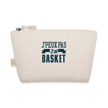 Je peux pas j'ai basket - Trousse biologique - nature - Devant