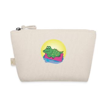 Kai Crocodile - Gift - Gift Idea - Organic Pouch - nature - Front