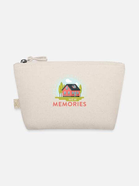 Housewarming New Home New Adventures New Memories - Bio-Täschchen - Natur
