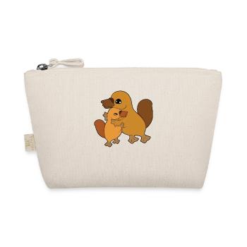 Platypus Family Embrace - Organic Pouch - nature - Front