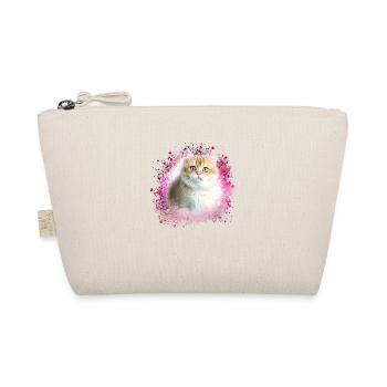 angora chat, chat, graffiti, peinture, rose, chaton - Trousse biologique - nature - Devant