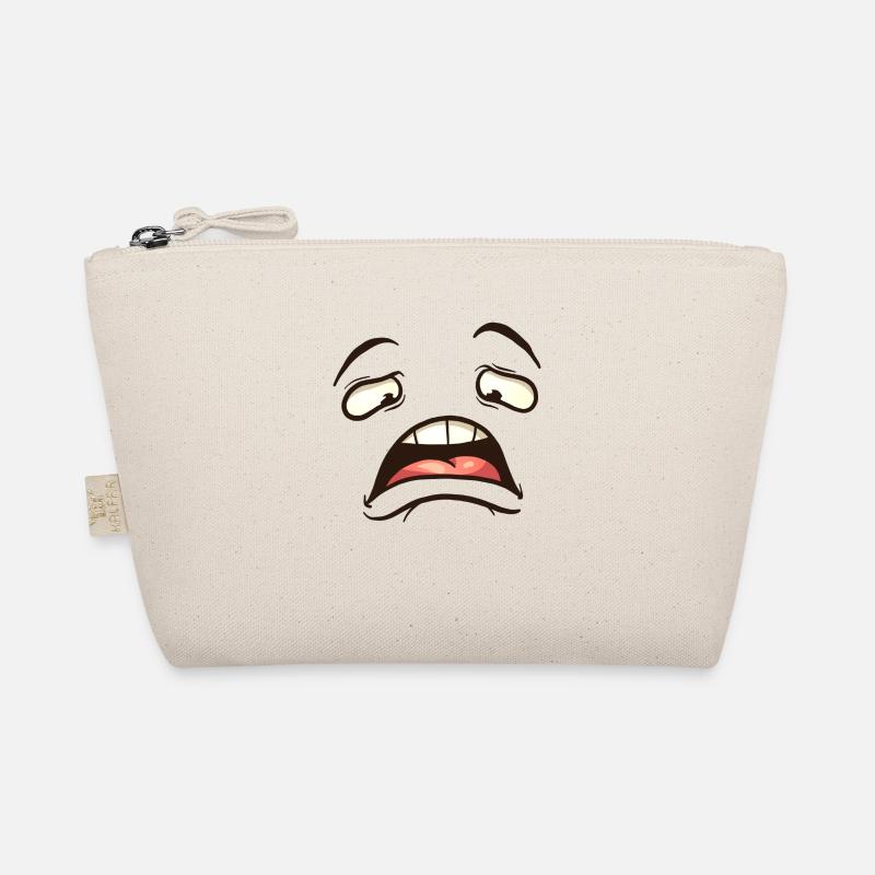 Lazy Face Cartoon Bio-Täschchen