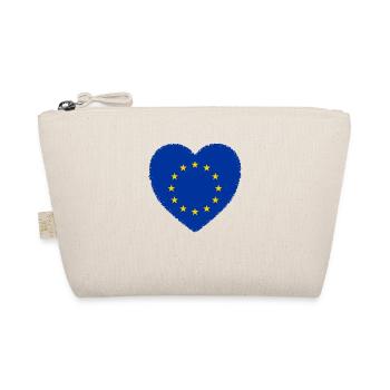 Heart EU Europe Freedom Peace Support Love - Organic Pouch - nature - Front