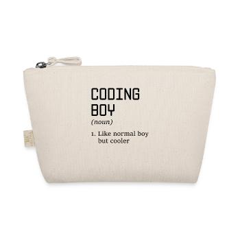 Coding Boy Definition Noun Software Developer Prog - Bio-Täschchen - Natur - Vorne