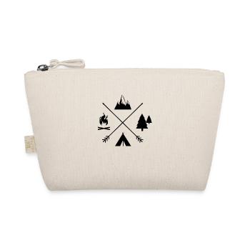 Camping time individual black - Organic Pouch - nature - Front