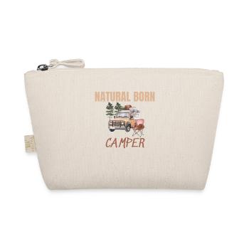 Natural born camper T-Shirt - Organic Pouch - nature - Front
