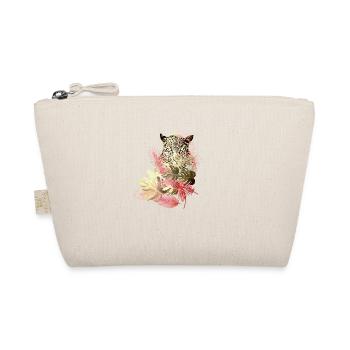 léopard, chat, chat sauvage, peinture, feuilles, or, rouge - Trousse biologique - nature - Devant