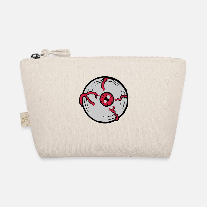 Großes Crazy Horror Auge Bio-Täschchen