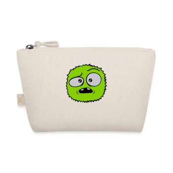 Hairy monster skeptical face - Organic Pouch - nature - Front