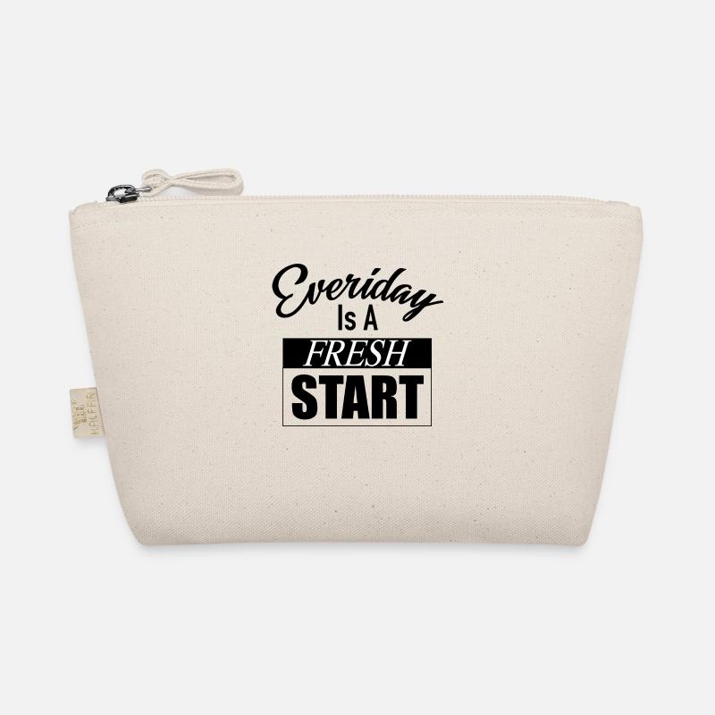 Everyday is a fresh start, anderer Tag andere Gesc Bio-Täschchen