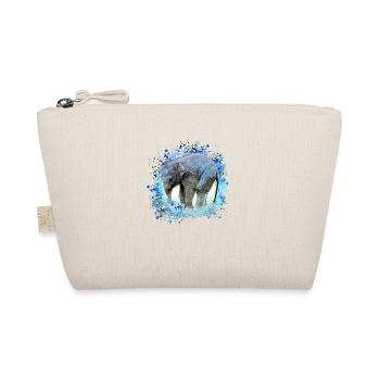 babyelefant,éléphant,graffiti,bleu,peinture - Trousse biologique - nature - Devant