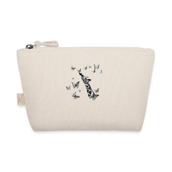 giraffe, butterflies,neck,flies,colorful,painting - Organic Pouch - nature - Front