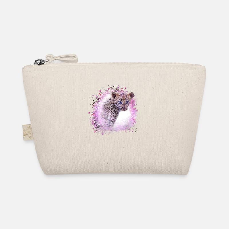 leopardbaby,tiger,pink,graffiti,painting,leopard Organic Pouch