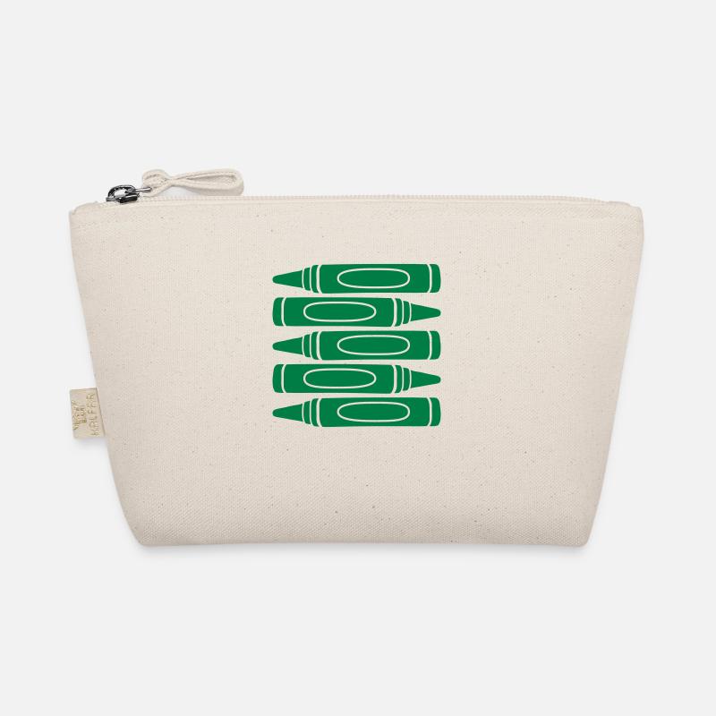 Crayons de cire verte design cool Trousse biologique