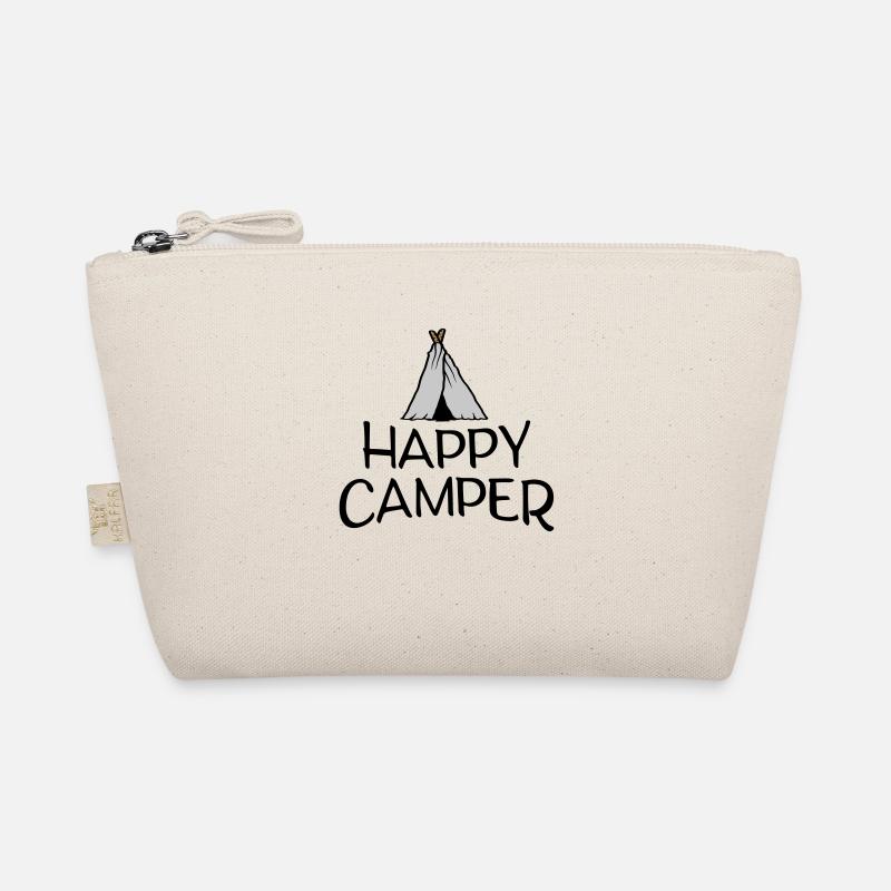 Happy Camper Primitive Tent Organic Pouch