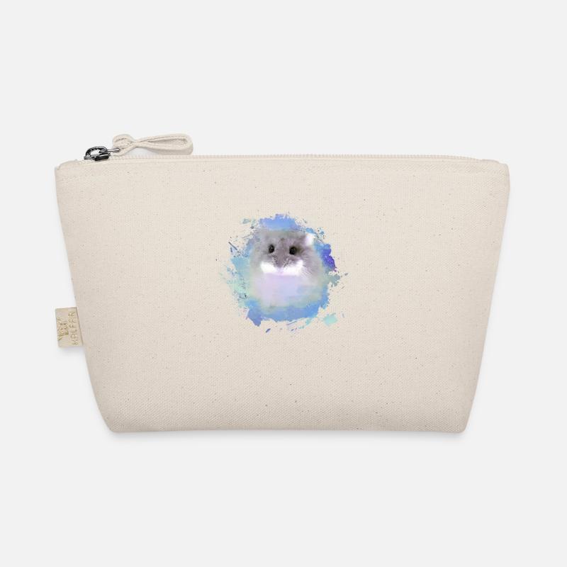 dwarf hamster,hamster,colorful,graffiti,painting,blue Organic Pouch