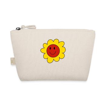 Sommer Sonne Blume Freunde Kinder Geschenk Tshirt - Bio-Täschchen - Natur - Vorne