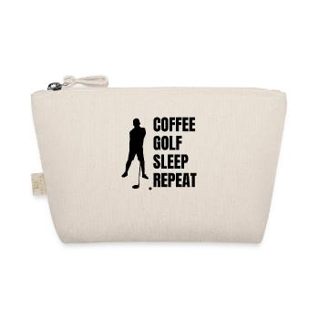 Golf Coffee Golf Ball Golfer Golfer Golf clubs - Organic Pouch - nature - Front