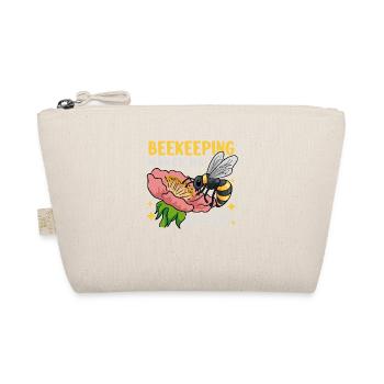 Beekeeping Makes Me Smile Honey Wildlife Bee - Organic Pouch - nature - Front