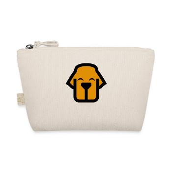 Dog Face Comic Logo - Organic Pouch - nature - Front
