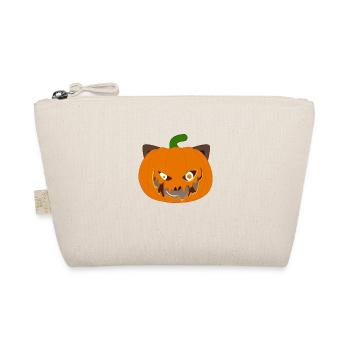 Red panda disguised as pumpkin for Halloween - Organic Pouch - nature - Front