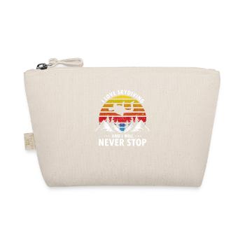 I Love Skydiving & I Will Never Stop Awesome Retro - Bio-Täschchen - Natur - Vorne
