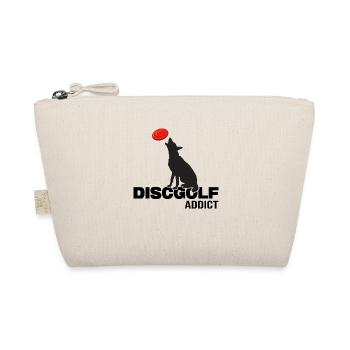 discgolf frisbee dog and frisbee disc - Organic Pouch - nature - Front