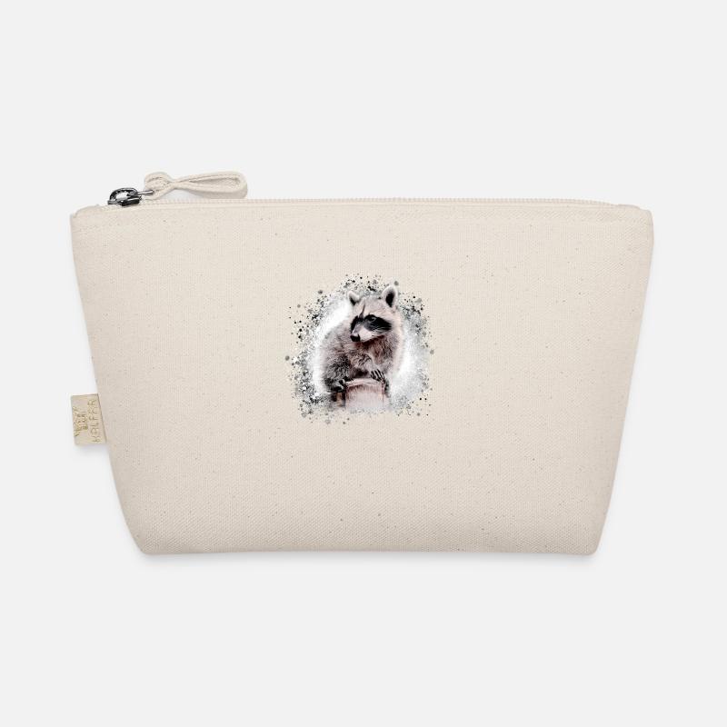 raccoon,bear,graffiti,painting,beige Organic Pouch