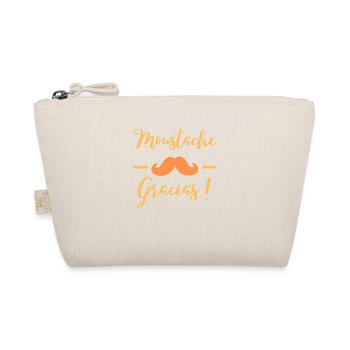 Design Moustache Gracias parfait pour un cadeau ! - Trousse biologique - nature - Devant